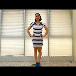 Primark Striped Bodycon Minidress. Size 6 US